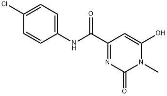 N-(4-CHLOROPHENYL)-6-HYDROXY-1-METHYL-2-OXO-1,2-DIHYDRO-4-PYRIMIDINECARBOXAMIDE 结构式