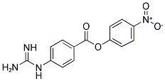 P-NITROPHENYL-P-GUANIDINO BENZOATE 结构式