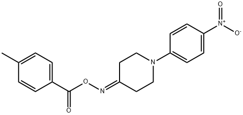 4-([(4-METHYLBENZOYL)OXY]IMINO)-1-(4-NITROPHENYL)PIPERIDINE 结构式