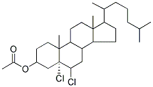 5,6-DICHLORO-17-(1,5-DIMETHYLHEXYL)-10,13-DIMETHYLPERHYDROCYCLOPENTA[A]PHENANTHREN-3-YL ACETATE 结构式
