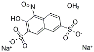 1-NITROSO-2-NAPHTHOL-3,6-DISULFONIC ACID DISODIUM SALT HYDRATE 结构式