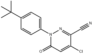 1-[4-(TERT-BUTYL)PHENYL]-4-CHLORO-6-OXO-1,6-DIHYDRO-3-PYRIDAZINECARBONITRILE 结构式