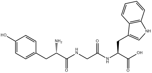 H-TYR-GLY-TRP-OH 结构式