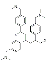 苯乙烯和二乙烯基苯的二甲胺甲基化共聚物 结构式