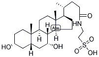 5-BETA-CHOLANIC ACID-3-ALPHA, 7-ALPHA-DIOL N-(2-SULPHOETHYL)-AMIDE 结构式