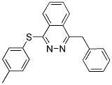 1-BENZYL-4-[(4-METHYLPHENYL)SULFANYL]PHTHALAZINE 结构式