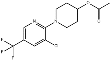 1-[3-CHLORO-5-(TRIFLUOROMETHYL)-2-PYRIDINYL]-4-PIPERIDINYL ACETATE 结构式