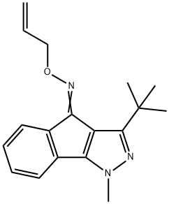 3-(TERT-BUTYL)-1-METHYLINDENO[2,3-D]PYRAZOL-4-O-PROP-2-ENYLOXIME 结构式