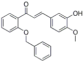 1-[2-(BENZYLOXY)PHENYL]-3-(3-HYDROXY-4-METHOXYPHENYL)PROP-2-EN-1-ONE 结构式