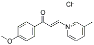 1-(4-METHOXYPHENYL)-3-(3-METHYLPYRIDINIUM-1-YL)PROP-2-EN-1-ONE CHLORIDE 结构式