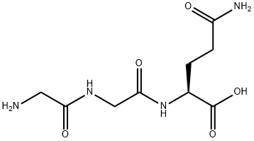 甘氨酰甘氨酰-L-谷氨酰胺 结构式