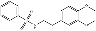 N-(3,4-二甲氧基苯乙基)苯磺酰胺 结构式