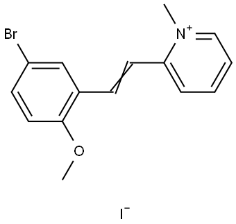 2-(5-Bromo-2-methoxystyryl)-1-methylpyridinium iodide 结构式