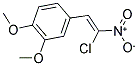 4-(2-CHLORO-2-NITROVINYL)-1,2-DIMETHOXYBENZENE 结构式