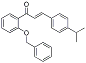 1-[2-(BENZYLOXY)PHENYL]-3-(4-ISOPROPYLPHENYL)PROP-2-EN-1-ONE 结构式