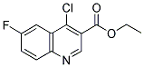 4-氯-6-氟喹啉-3-甲酸乙酯 结构式