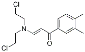 3-[DI(2-CHLOROETHYL)AMINO]-1-(3,4-DIMETHYLPHENYL)PROP-2-EN-1-ONE 结构式