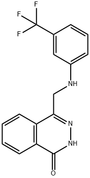4-([3-(Trifluoromethyl)anilino]methyl)-1(2H)-phthalazinone 结构式