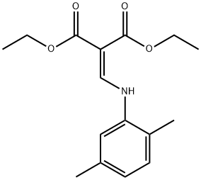 DIETHYL 2-[(2,5-DIMETHYLANILINO)METHYLENE]MALONATE 结构式