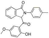 3-(2-Hydroxy-5-methoxybenzoyl)-2-(4-methylphenyl)isoindolin-1-one 结构式