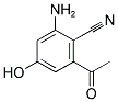 2-ACETYL-6-AMINO-4-HYDROXYBENZONITRILE 结构式