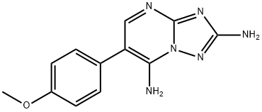 2-AMINO-6-(4-METHOXYPHENYL)[1,2,4]TRIAZOLO[1,5-A]PYRIMIDIN-7-YLAMINE 结构式