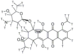 DAUNOMYCIN, [3H(G)] 结构式