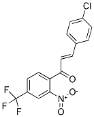 3-(4-CHLOROPHENYL)-1-[2-NITRO-4-(TRIFLUOROMETHYL)PHENYL]PROP-2-EN-1-ONE 结构式