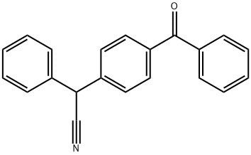 2-(4-BENZOYLPHENYL)-2-PHENYLACETONITRILE 结构式