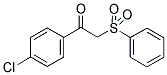 1-(4-CHLOROPHENYL)-2-(PHENYLSULFONYL)-1-ETHANONE 结构式