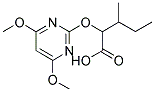 2-[(4,6-DIMETHOXYPYRIMIDIN-2-YL)OXY]-3-METHYLPENTANOIC ACID 结构式