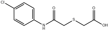 2-((2-((4-氯苯基)氨基)-2-氧乙基)硫代)乙酸 结构式