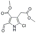 METHYL 5-CHLORO-2-FORMYL-4-(2-METHOXY-2-OXOETHYL)-1H-PYRROLE-3-CARBOXYLATE 结构式