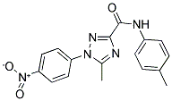 5-METHYL-N-(4-METHYLPHENYL)-1-(4-NITROPHENYL)-1H-1,2,4-TRIAZOLE-3-CARBOXAMIDE 结构式