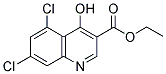 ETHYL 5,7-DICHLORO-4-HYDROXY-3-QUINOLINECARBOXYLATE 结构式