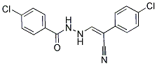 4-CHLORO-N'-[2-(4-CHLOROPHENYL)-2-CYANOVINYL]BENZENECARBOHYDRAZIDE 结构式