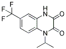 1-ISOPROPYL-6-(TRIFLUORMETHYL)-2,3-(1H,4H)-QUINOXALINEDIONE 结构式