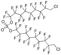 BIS(9-CHLORO-1H,1H-PERFLUORONONYL)SULPHATE 结构式