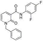1-BENZYL-N-(2,4-DIFLUOROPHENYL)-2-OXO-1,2-DIHYDRO-3-PYRIDINECARBOXAMIDE 结构式