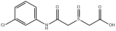 2-([2-(3-CHLOROANILINO)-2-OXOETHYL]SULFINYL)ACETIC ACID 结构式