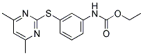 3-[(4,6-DIMETHYLPYRIMIDIN-2-YL)THIO]PHENYLCARBAMIC ACID, ETHYL ESTER 结构式