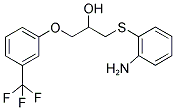 1-[(2-AMINOPHENYL)THIO]-3-[3-(TRIFLUOROMETHYL)PHENOXY]PROPAN-2-OL 结构式