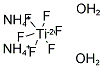 Ammonium hexafluorotitanate (IV) dihydrate 结构式