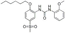 N-[2-(N-HEXYLOXY)-5-(METHYLSULPHONYL)PHENYL]-N'-(2-METHOXYPHENYL)UREA 结构式