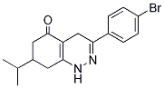 3-(4-BROMOPHENYL)-7-(METHYLETHYL)-1,4,6,7,8-PENTAHYDROCINNOLIN-5-ONE 结构式