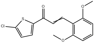 1-(5-CHLORO-2-THIENYL)-3-(2,6-DIMETHOXYPHENYL)PROP-2-EN-1-ONE 结构式