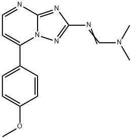 N'-[7-(4-METHOXYPHENYL)[1,2,4]TRIAZOLO[1,5-A]PYRIMIDIN-2-YL]-N,N-DIMETHYLIMINOFORMAMIDE 结构式