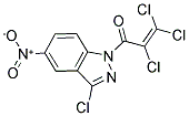 2,3,3-TRICHLORO-1-(3-CHLORO-5-NITRO-1H-INDAZOL-1-YL)PROP-2-EN-1-ONE 结构式