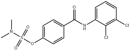 4-[(2,3-DICHLOROANILINO)CARBONYL]PHENYL-N,N-DIMETHYLSULFAMATE 结构式