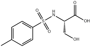 3-HYDROXY-2-(TOLUENE-4-SULFONYLAMINO)-PROPIONIC ACID 结构式